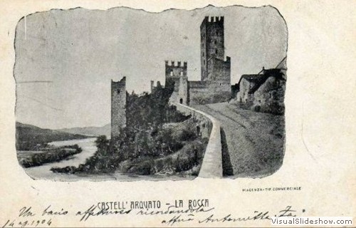 castell'arquato, veduta della rocca 1904